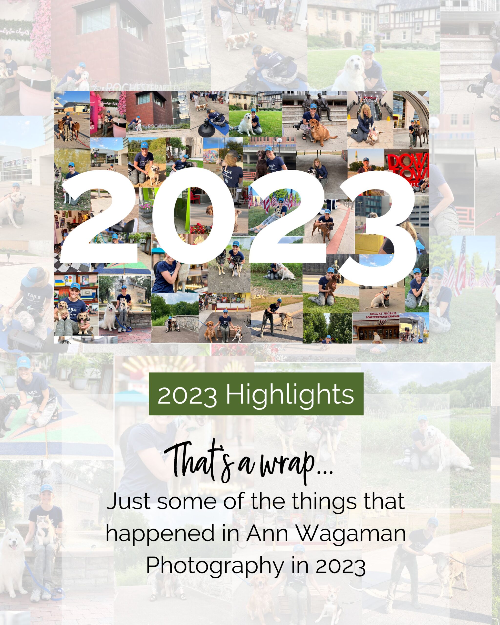 collage of pictures with 2023 on top