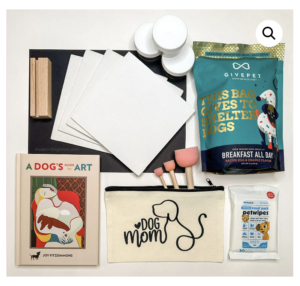 picture of art supplies that are pet related